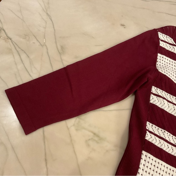 Hannah stripe knit sweater top Sz S NWT - Picture 7 of 7